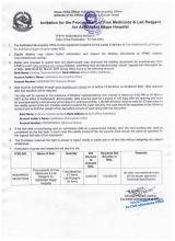 Procurement of free medicines and lab reagent